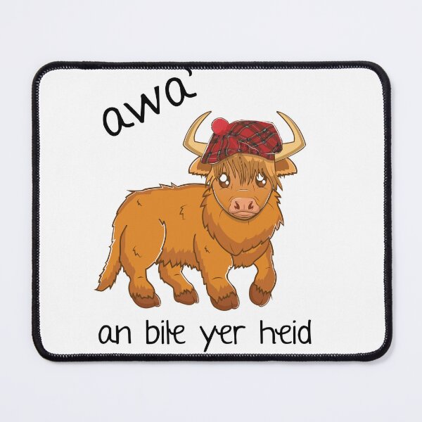 Item preview, Rude Scottish Highland Cow Bile Yer Heid designed and sold by iPOPit.