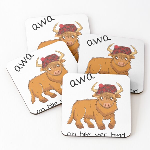 Item preview, Rude Scottish Highland Cow Bile Yer Heid designed and sold by iPOPit.