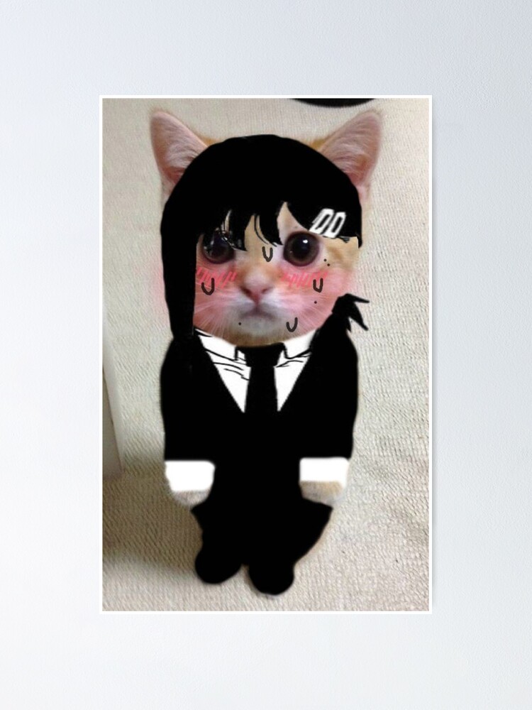 "Kobeni Chainsaw Man Cat" Poster for Sale by 1Zaners Redbubble