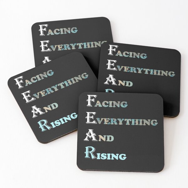 Item preview, Inspirational Facing Everything And Rising Faith Over Fear Quote designed and sold by Cute & Sassy Custom Gifting Boutiques.