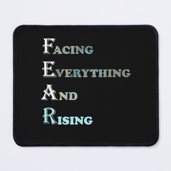 Item preview, Inspirational Facing Everything And Rising Faith Over Fear Quote designed and sold by tamdevo1.