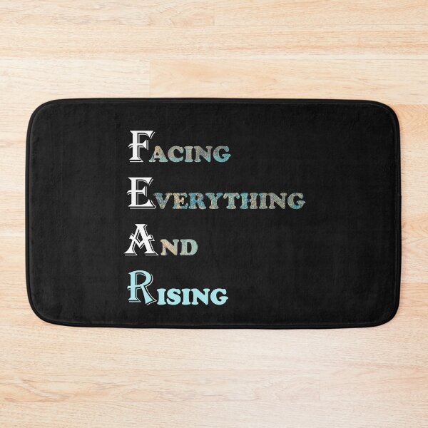 Item preview, Inspirational Facing Everything And Rising Faith Over Fear Quote designed and sold by Cute & Sassy Custom Gifting Boutiques.