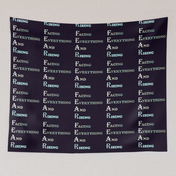 Item preview, Inspirational Facing Everything And Rising Faith Over Fear Quote designed and sold by tamdevo1.