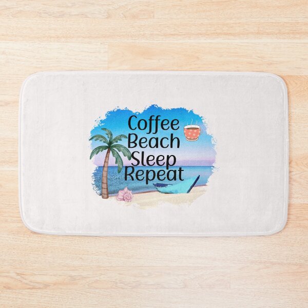 Item preview, Coffee Beach Sleep Repeat designed and sold by HappyLifeCreate.