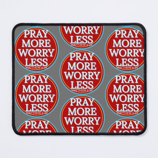 Item preview, Pray More Worry Less Red designed and sold by bfwilson.