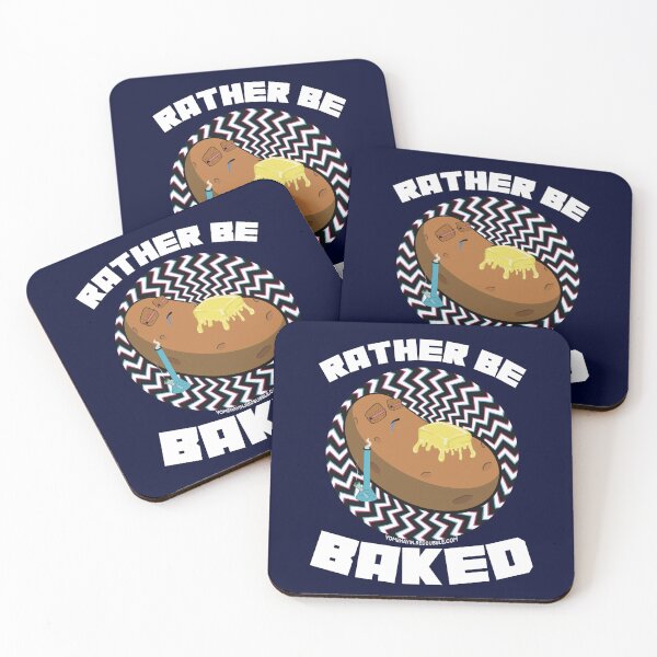 Item preview, Rather be baked-Hand Drawn Cartoon Stoned Baked Potato  designed and sold by YomeHayin.