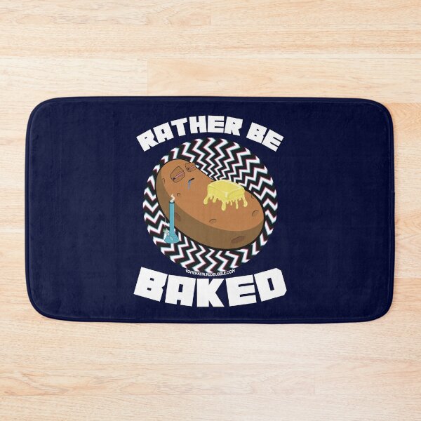Artikelvorschau, Rather be baked-Hand Drawn Cartoon Stoned Baked Potato  entworfen und verkauft von YomeHayin.