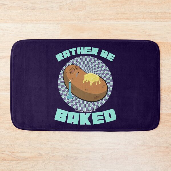 Artikelvorschau, Rather be baked-Hand Drawn Cartoon Stoned Baked Potato  entworfen und verkauft von YomeHayin.