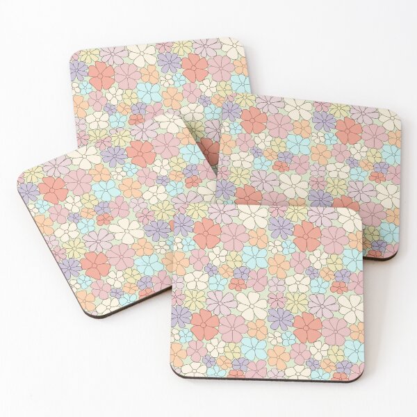 Item preview, Pastel colours floral pattern (colour palette, color palete) designed and sold by Sanaura.