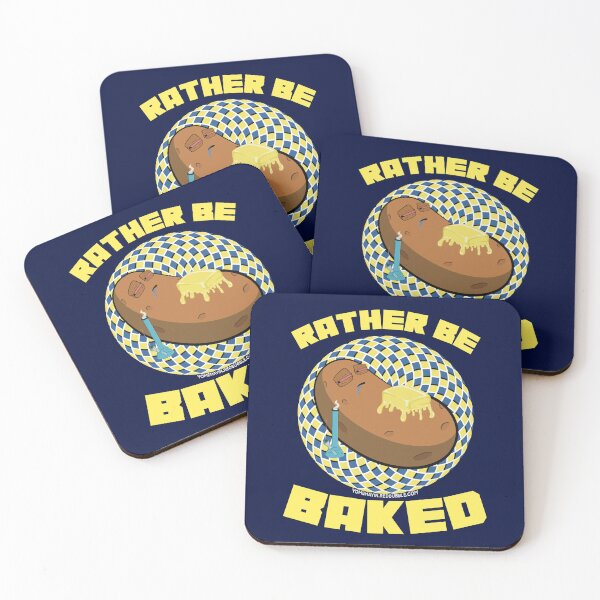 Item preview, Rather be baked-Hand Drawn Cartoon Stoned Baked Potato  designed and sold by YomeHayin.