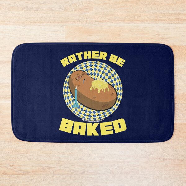 Artikelvorschau, Rather be baked-Hand Drawn Cartoon Stoned Baked Potato  entworfen und verkauft von YomeHayin.
