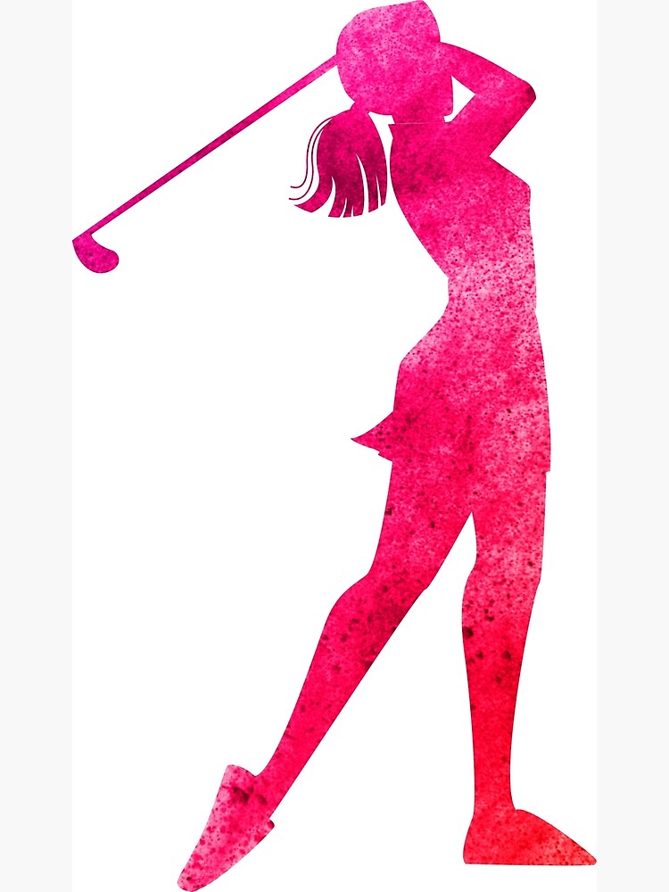 "Golf girl" Poster for Sale by BSandM Redbubble