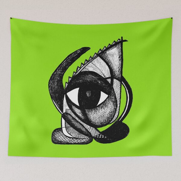 Item preview, Copy of "I see you" - African Symbolic Surrealist Art - Green designed and sold by Tony Cisse.