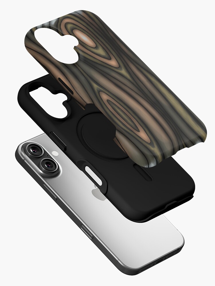 Thumbnail 2 of 4, iPhone Case, Minimalist Illusion Marbled Granite Banded designed and sold by BlazeraptorGirl.