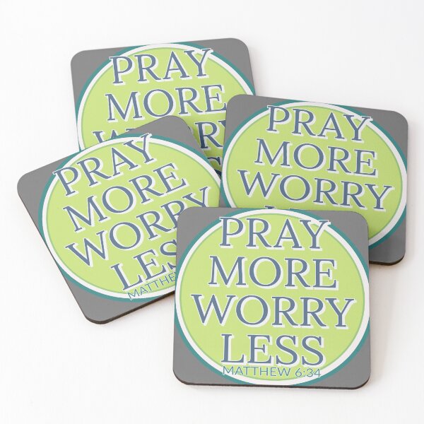 Item preview, Pray More Worry Less Lime designed and sold by bfwilson.