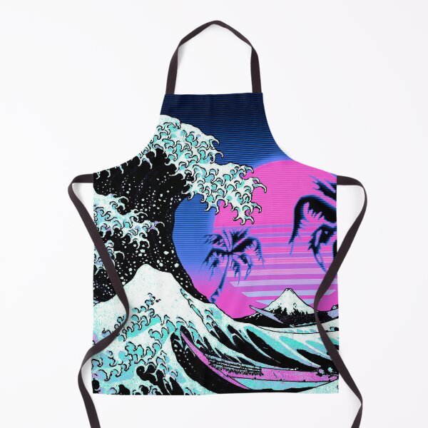 Item preview, Aesthetic Vaporwave Great Wave off Kanagawa designed and sold by ind3finite.