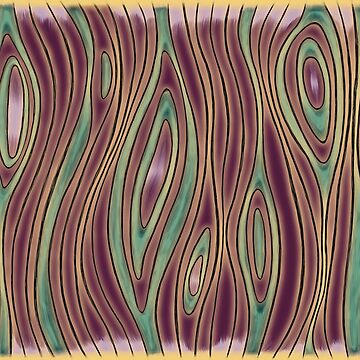 Artwork thumbnail, Minimalist Illusion Magic Wood Knots by BlazeraptorGirl
