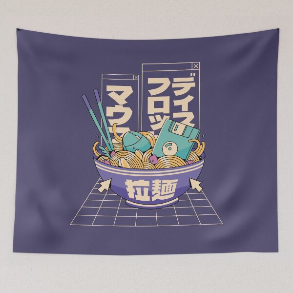 Item preview, 90s Japanese Kawaii Tech Ramen Bowl designed and sold by nmcreationsshop.