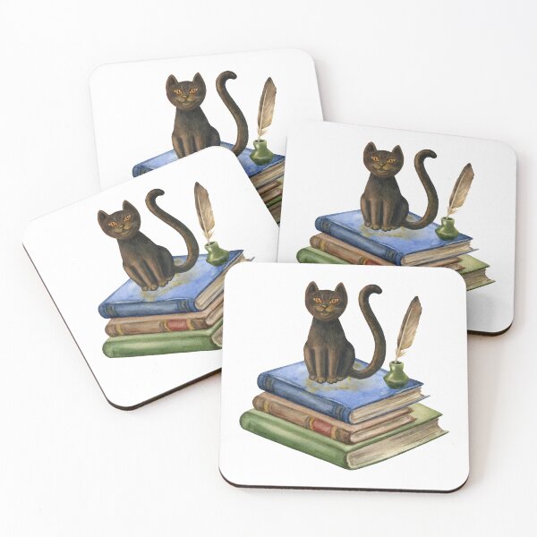 Item preview, Vintage Cat Sitting on the Books designed and sold by silviaol.