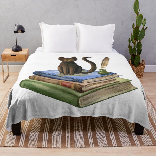Item preview, Vintage Cat Sitting on the Books designed and sold by silviaol.
