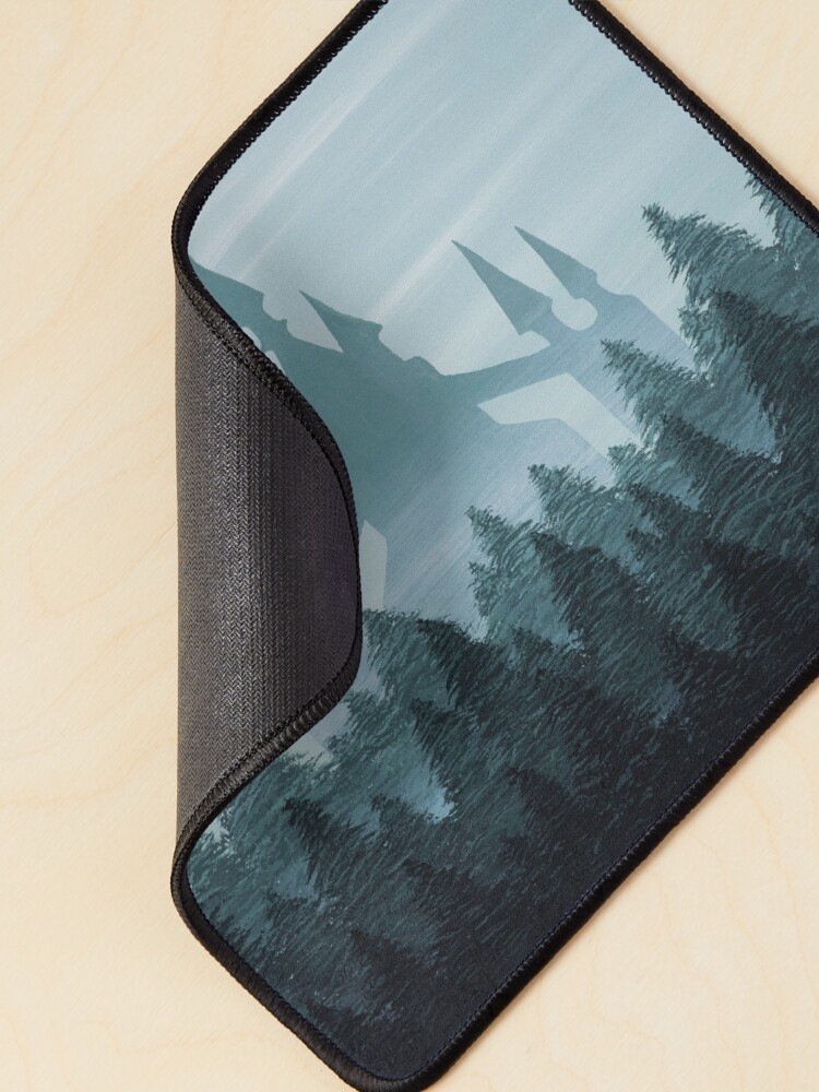 Alternate view of Misty Castle Mouse Pad