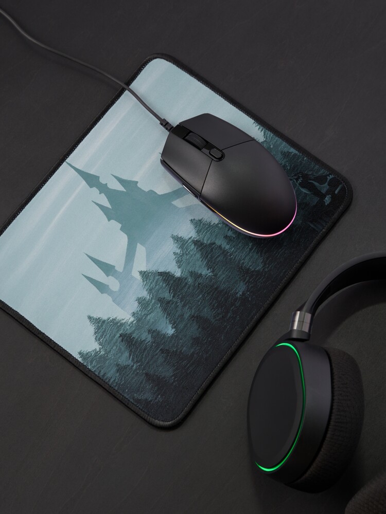 Alternate view of Misty Castle Mouse Pad
