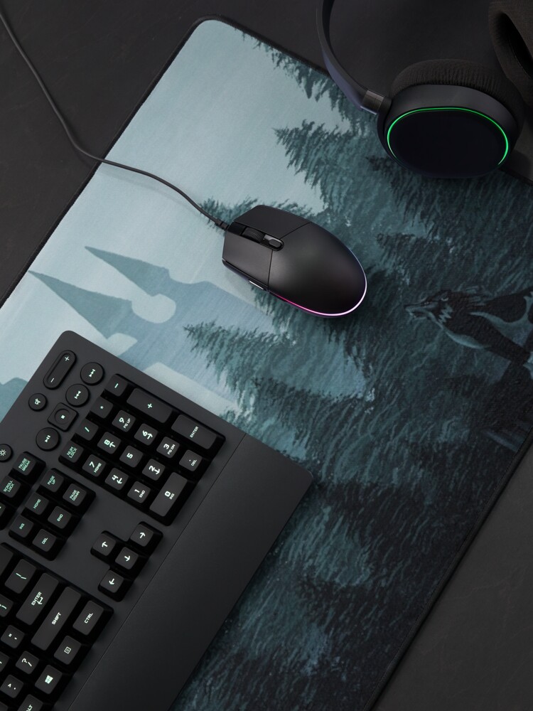 Alternate view of Misty Castle Mouse Pad