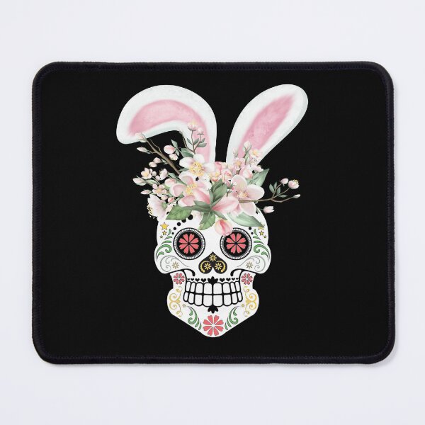 Item preview, Easter Bunny Sugar Skull Day of the Dead designed and sold by ittybittyowl.