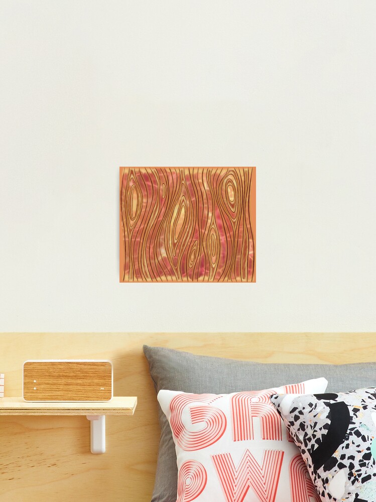 Thumbnail 2 of 3, Photographic Print, Illusion Pattern Molten Gold Color designed and sold by BlazeraptorGirl.