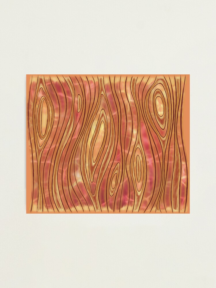 Thumbnail 1 of 3, Photographic Print, Illusion Pattern Molten Gold Color designed and sold by BlazeraptorGirl.