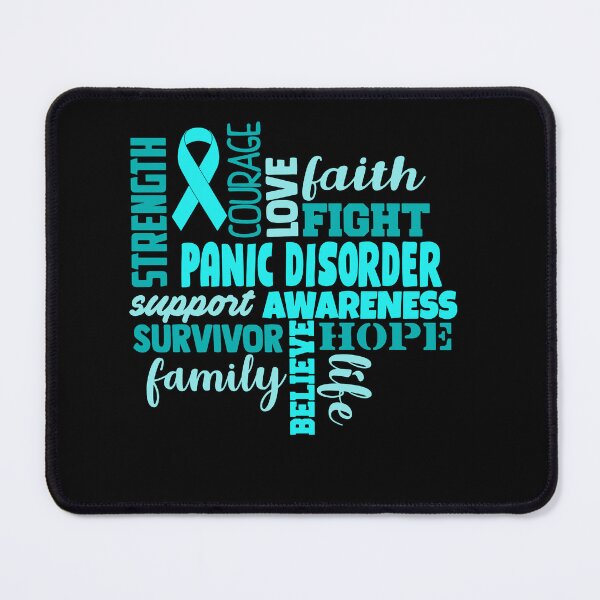 Item preview, Panic Disorder Awareness - Strength Courage Faith Hope Love Fight Support Survivor Family Life Believe designed and sold by Hilten.