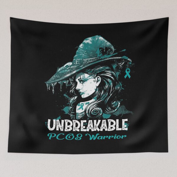 Item preview, Halloween PCOS Warrior Unbreakable designed and sold by tenjun16.