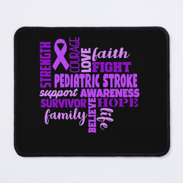 Item preview, Pediatric Stroke Awareness - Strength Courage Faith Hope Love Fight Support Survivor Family Life Believe designed and sold by Hilten.