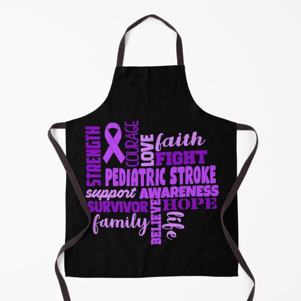 Item preview, Pediatric Stroke Awareness - Strength Courage Faith Hope Love Fight Support Survivor Family Life Believe designed and sold by Hilten.