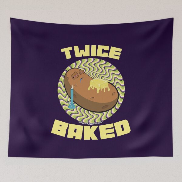 Item preview, Twice baked-Hand Drawn Cartoon Stoned Baked Potato  designed and sold by YomeHayin.