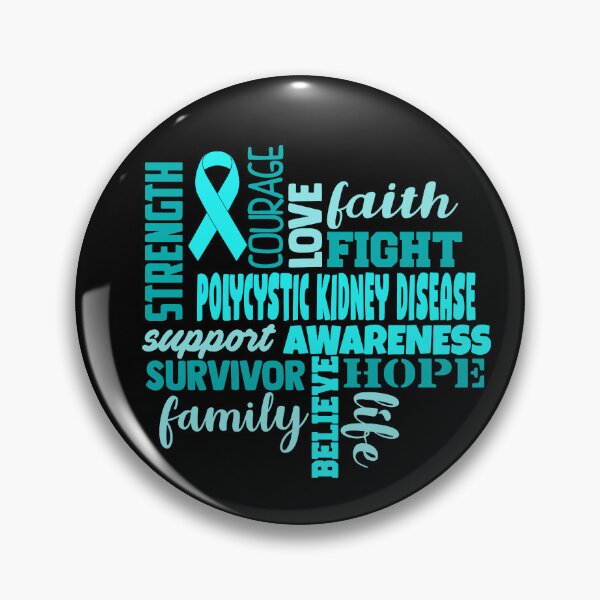 Item preview, Polycystic Kidney Disease Awareness - Strength Courage Faith Hope Love Fight Support Survivor Family Life Believe designed and sold by Hilten.