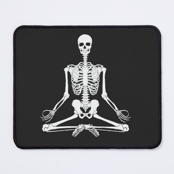 Item preview, Meditating Skeleton (Bone White) | Anatomy Illustration designed and sold by Karli Mogen.