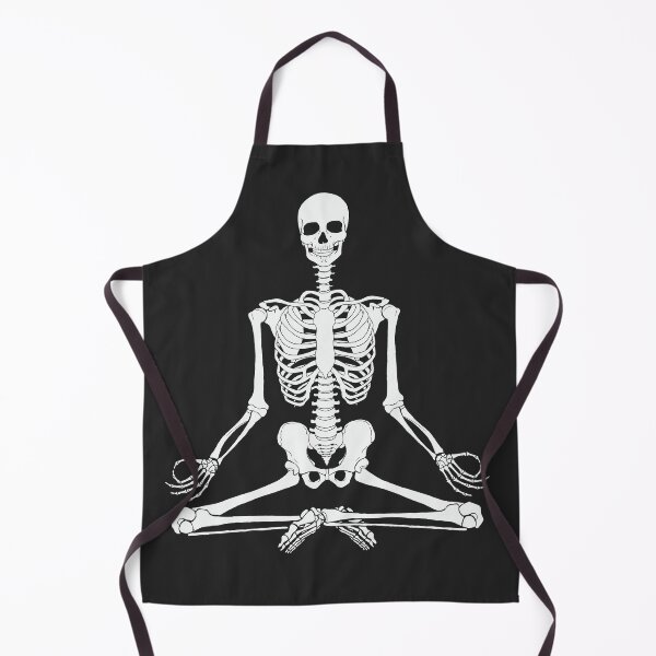 Item preview, Meditating Skeleton (Bone White) | Anatomy Illustration designed and sold by Karli Mogen.