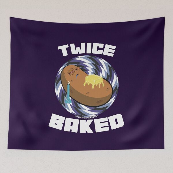 Item preview, Twice baked-Hand Drawn Cartoon Stoned Baked Potato  designed and sold by YomeHayin.