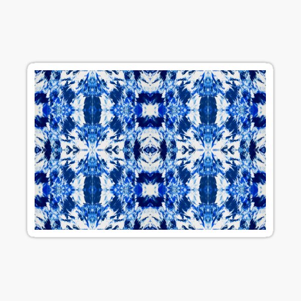 Abstract Blue Painting Sticker