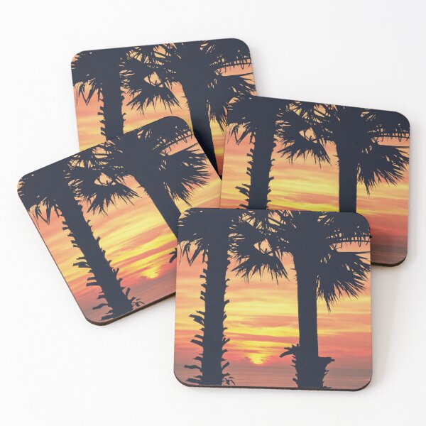 Item preview, palm trees, sunset designed and sold by cutecrazytshirt.