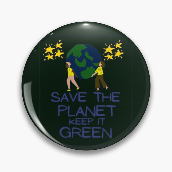 Item preview, Save the planet keep it green designed and sold by JAdotdotDesigns.