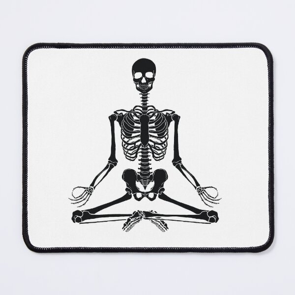 Item preview, Meditating Skeleton (Mystic Black) | Anatomy Illustration designed and sold by Karli Mogen.