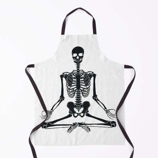 Item preview, Meditating Skeleton (Mystic Black) | Anatomy Illustration designed and sold by Karli Mogen.