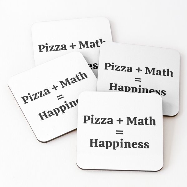 Item preview, Pizza + Math = Happiness - Funny Math  designed and sold by usaworld.