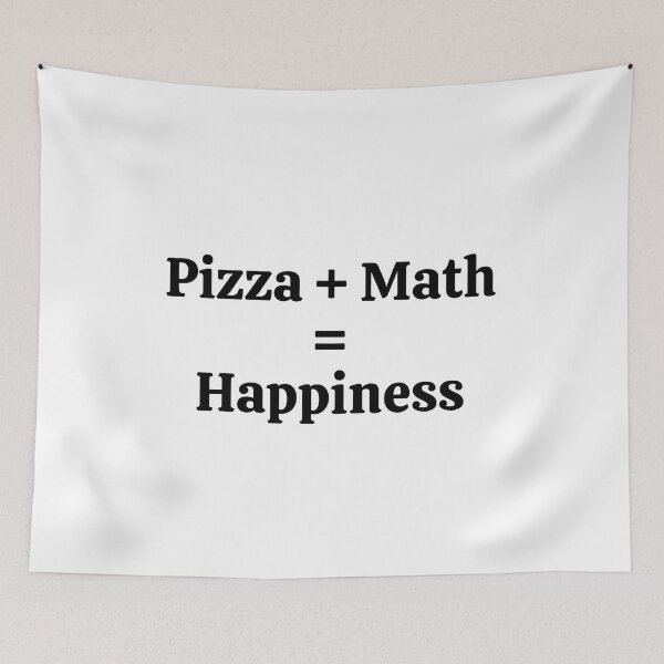 Item preview, Pizza + Math = Happiness - Funny Math  designed and sold by usaworld.