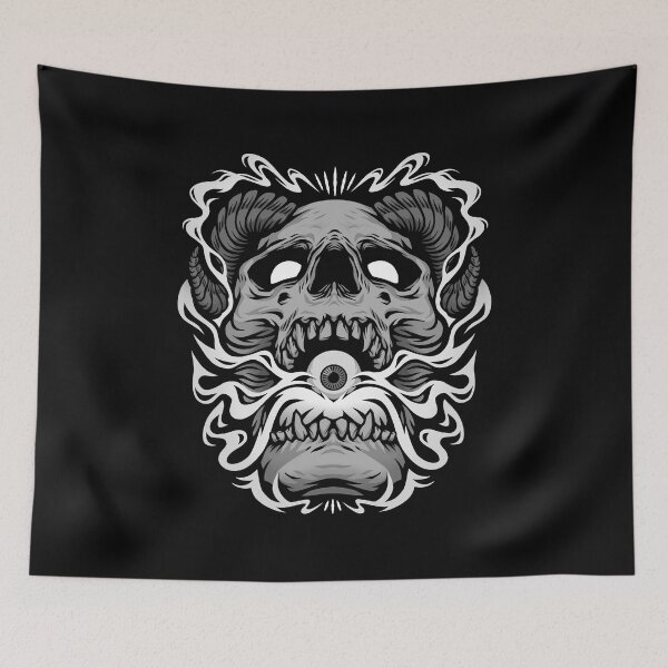 Item preview, Horned Skull designed and sold by deniart.