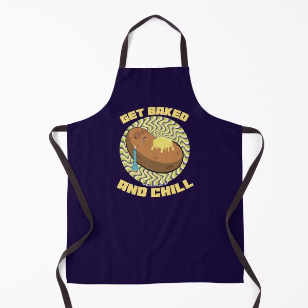 Item preview, Get baked and chill-Hand Drawn Cartoon Stoned Baked Potato designed and sold by YomeHayin.