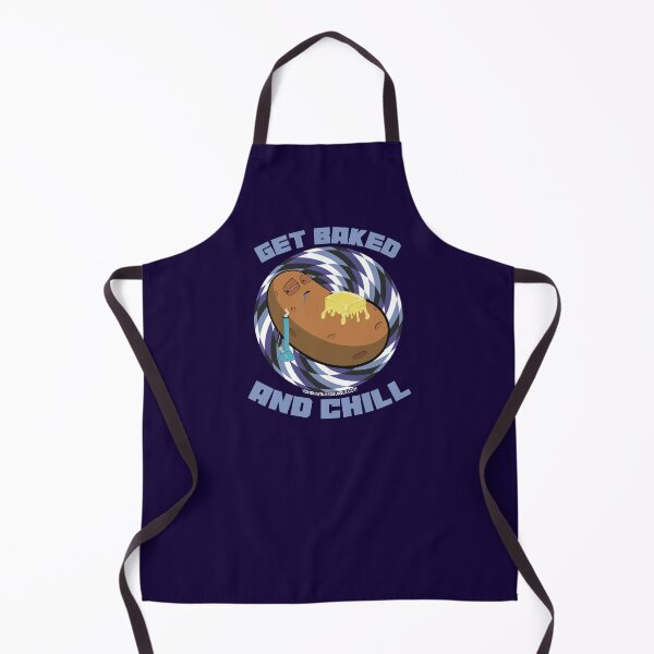 Item preview, Get baked and chill-Hand Drawn Cartoon Stoned Baked Potato designed and sold by YomeHayin.