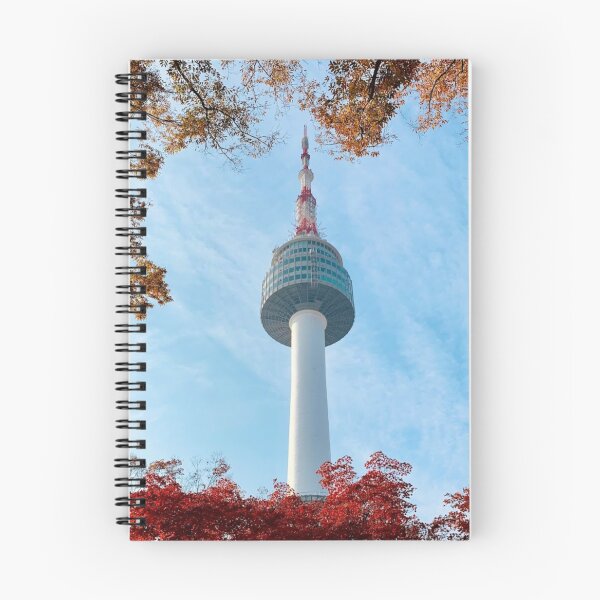 Item preview, N Seoul Tower during Fall designed and sold by MarksonPrints.